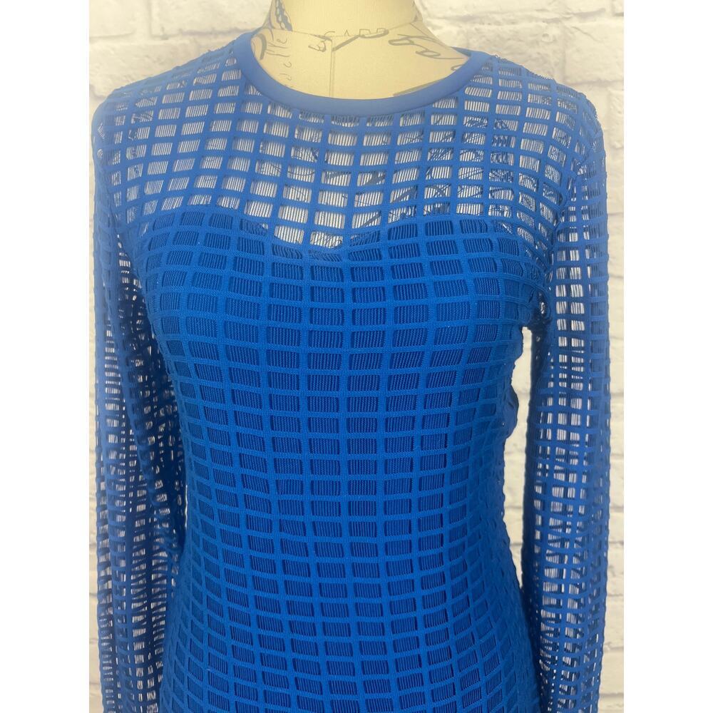 K. Jordan Blue Fitted Cocktail Dress - Size Small - Picture 2 of 11